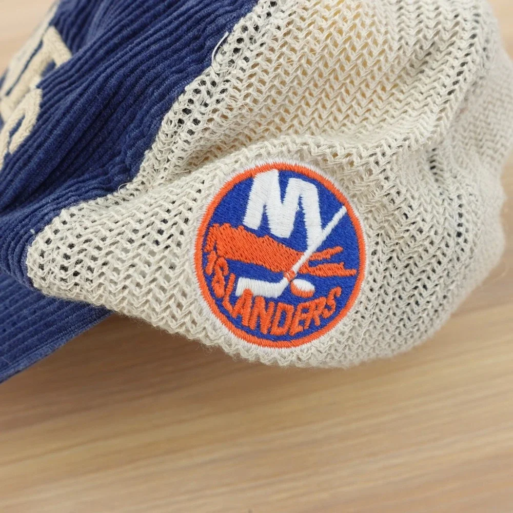New York Islanders Cap Men Hockey NHL Hat Corduroy Snapback MITCHELL AND NESS